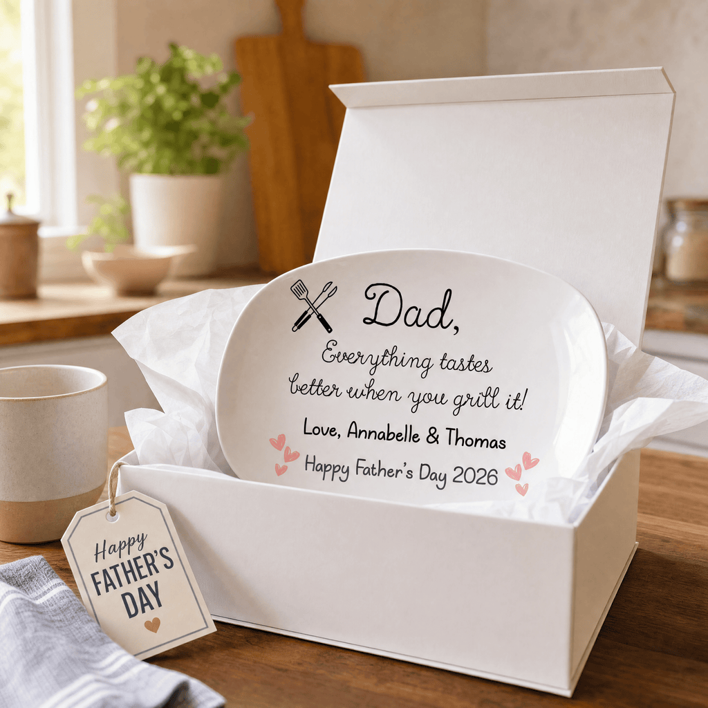 Happy Father's Day Grilling Platter by Lil Plate Shop