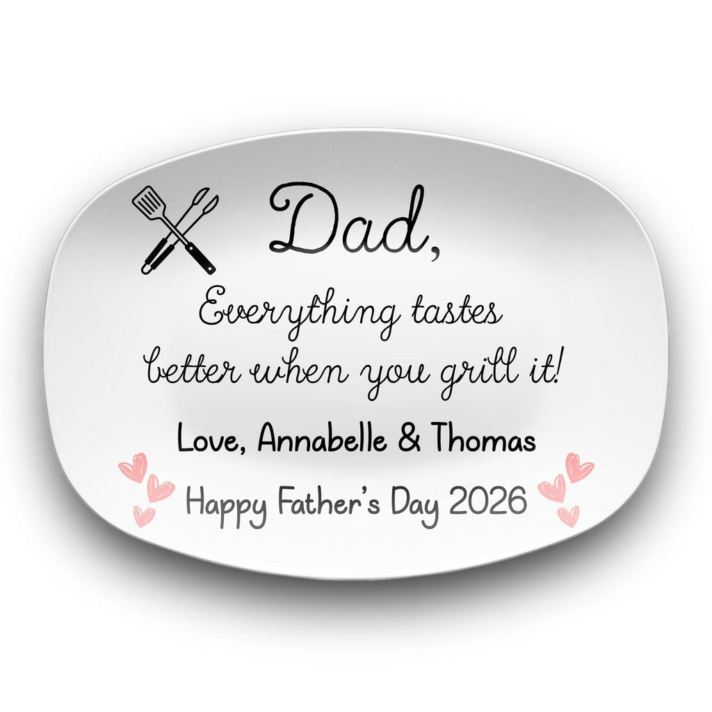 Happy Father's Day Grilling Platter by Lil Plate Shop