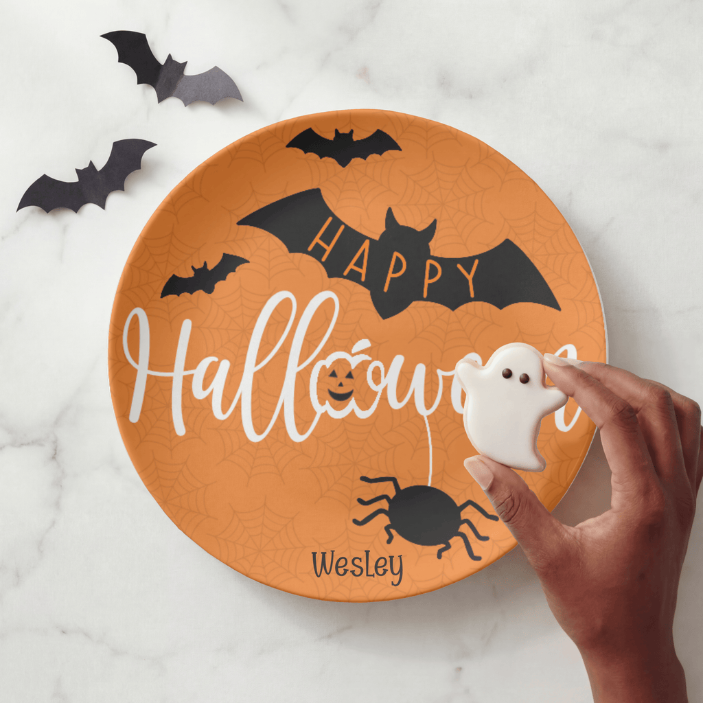 Happy Halloween Bat Plate by Lil Plate Shop