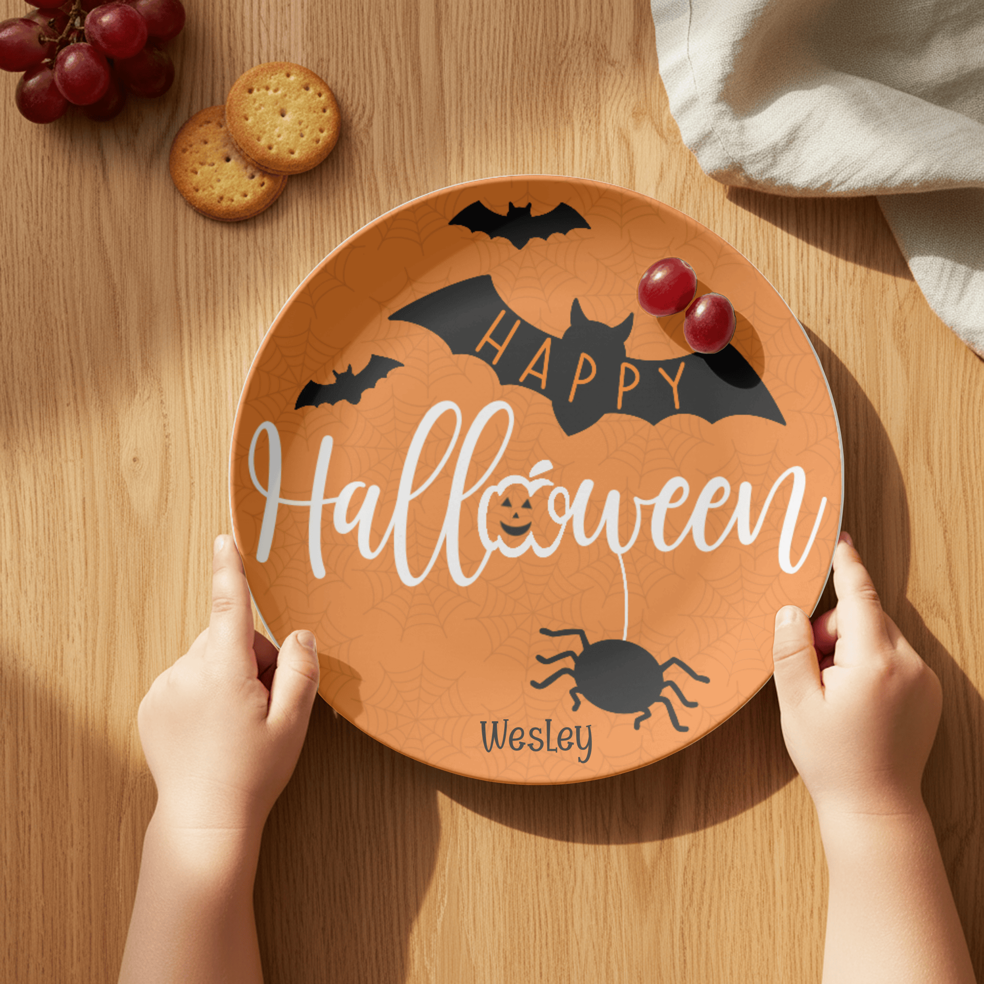 Happy Halloween Bat Plate by Lil Plate Shop