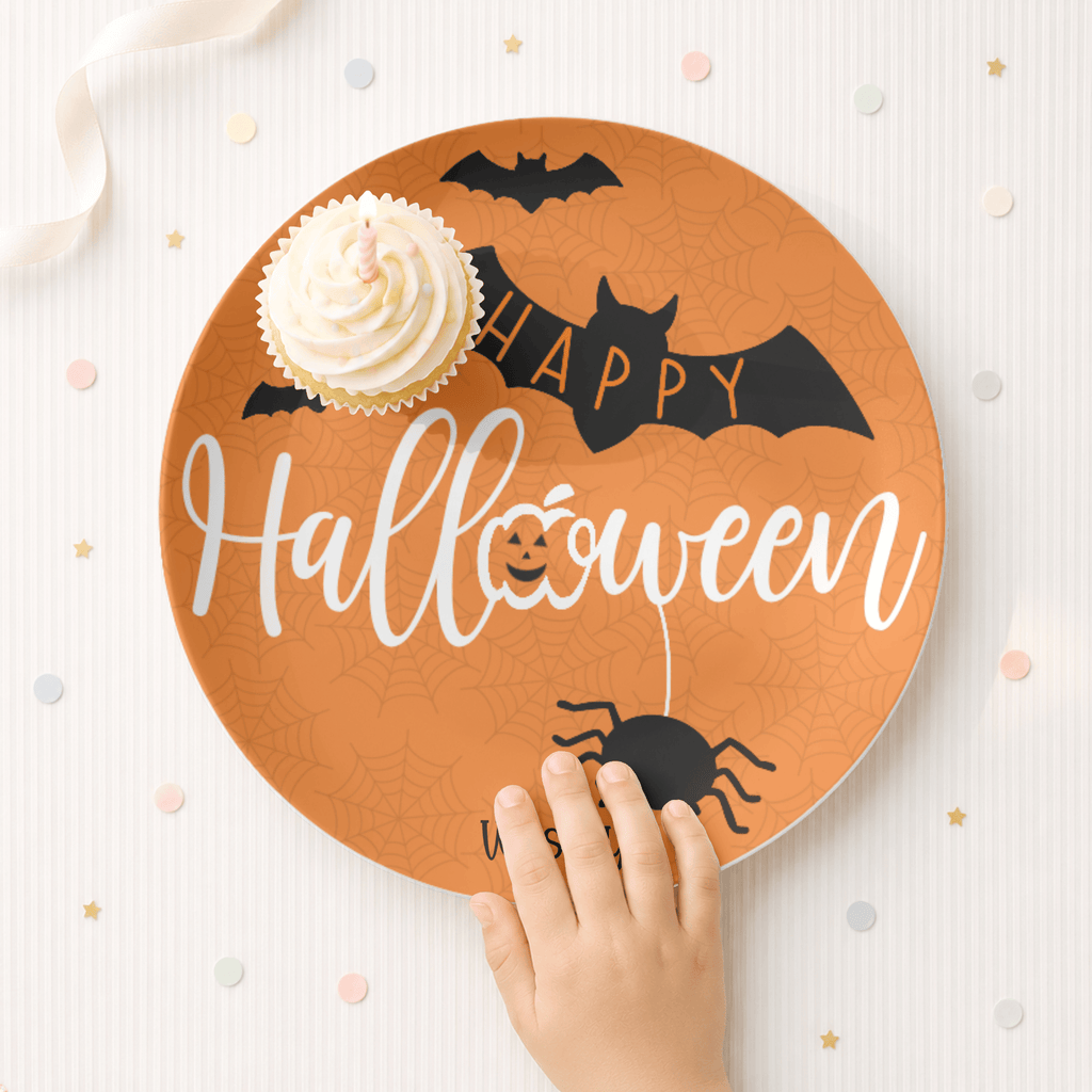 Happy Halloween Bat Plate by Lil Plate Shop