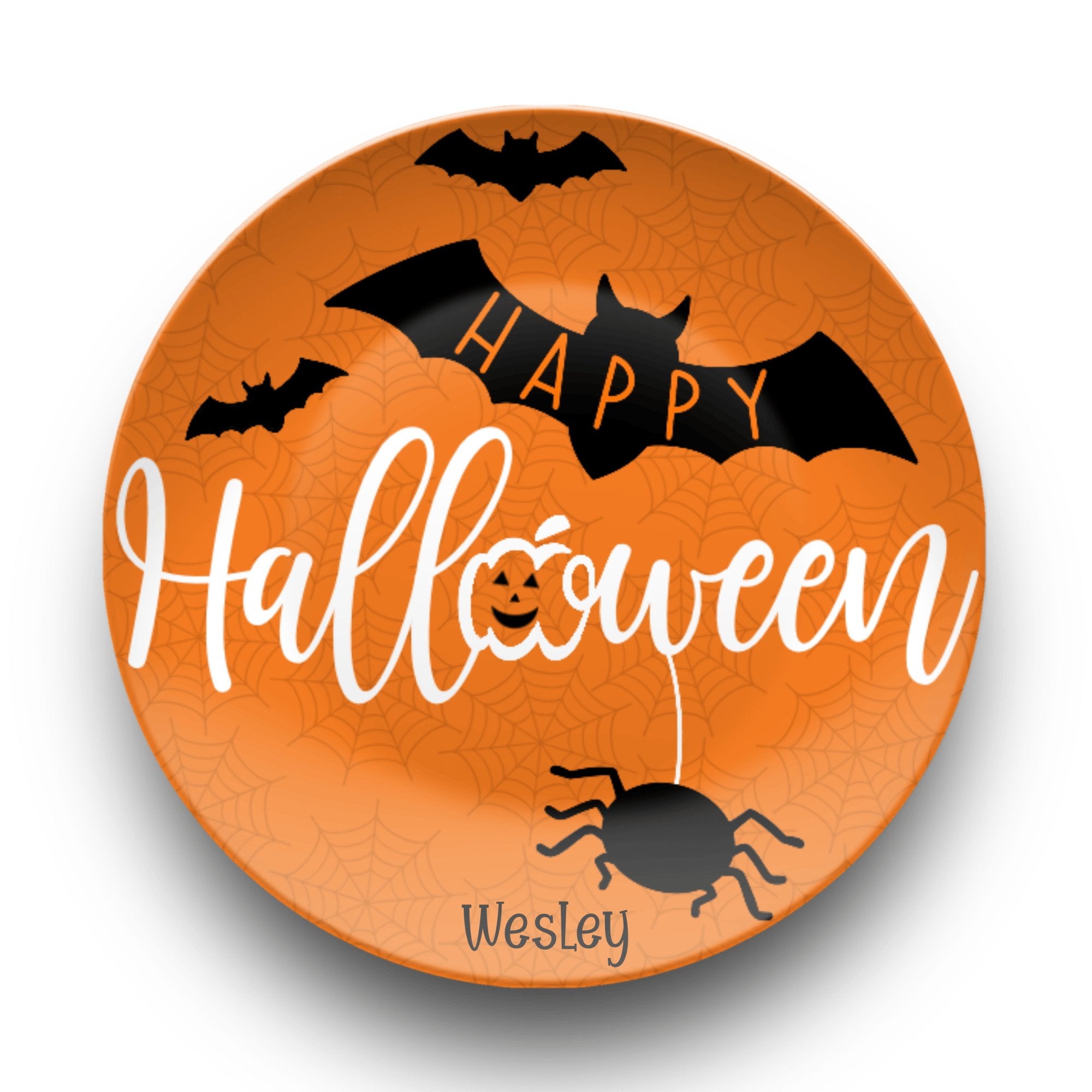 Happy Halloween Bat Plate Plate by Lil Plate Shop