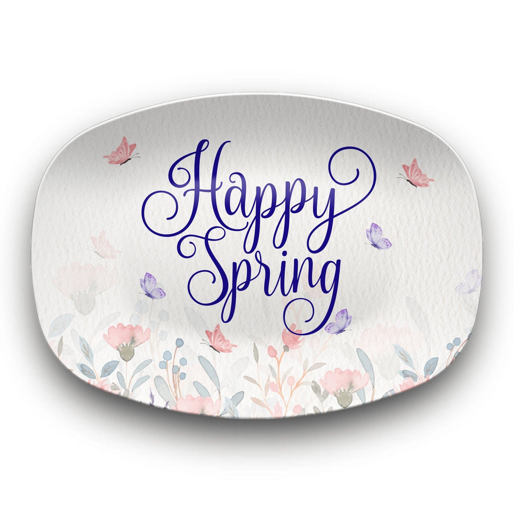 Happy Spring Serving Platter by Lil Plate Shop