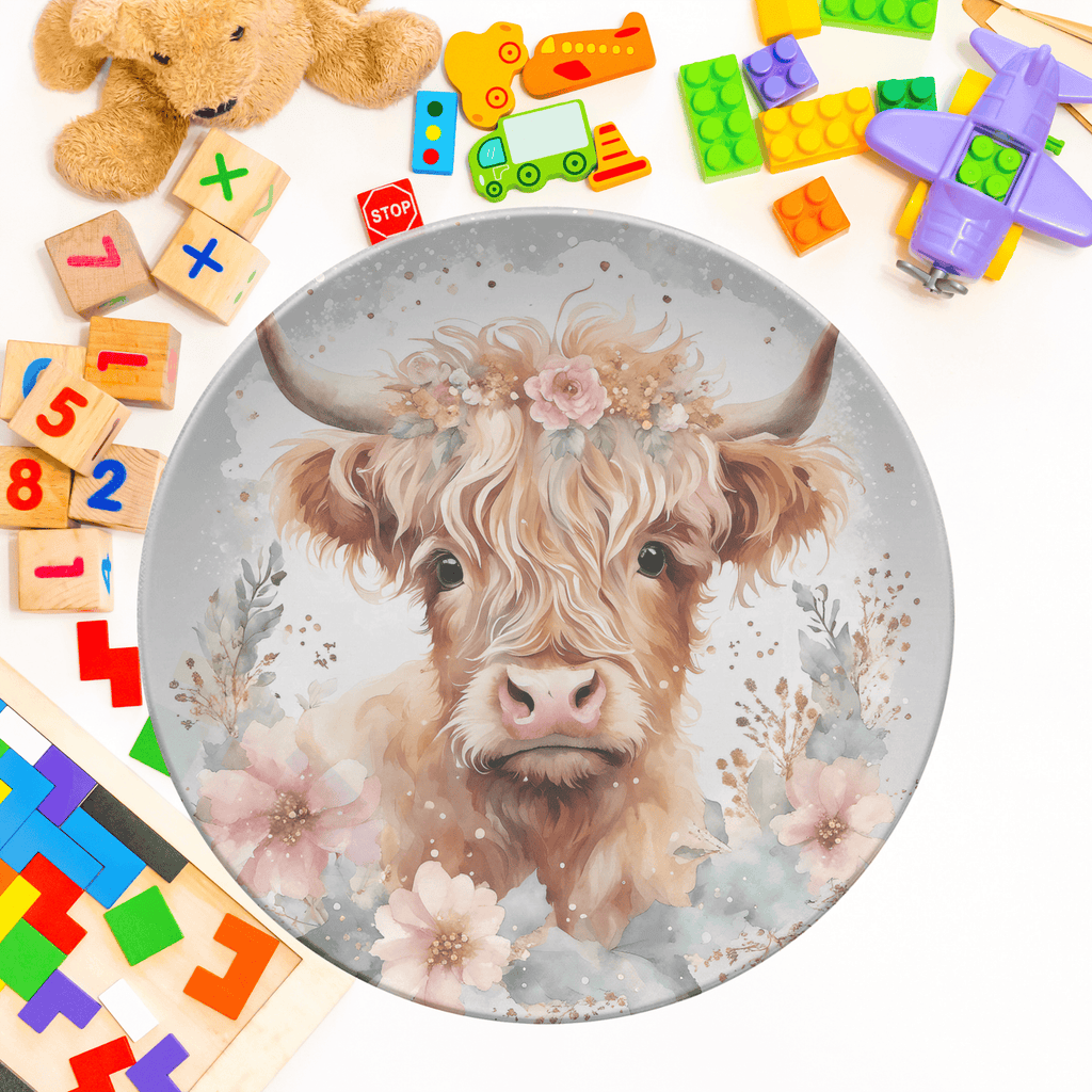 Highland Cow Plate by Lil Plate Shop