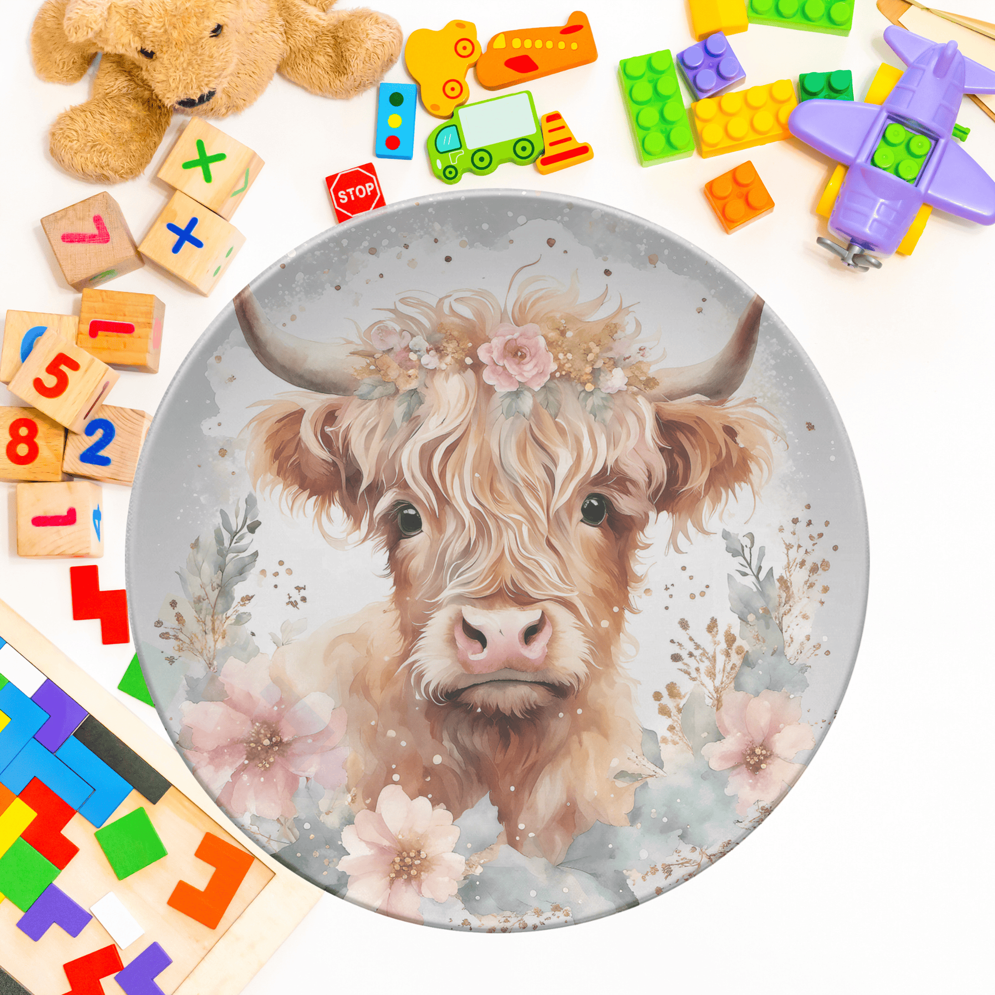 Highland Cow Plate by Lil Plate Shop