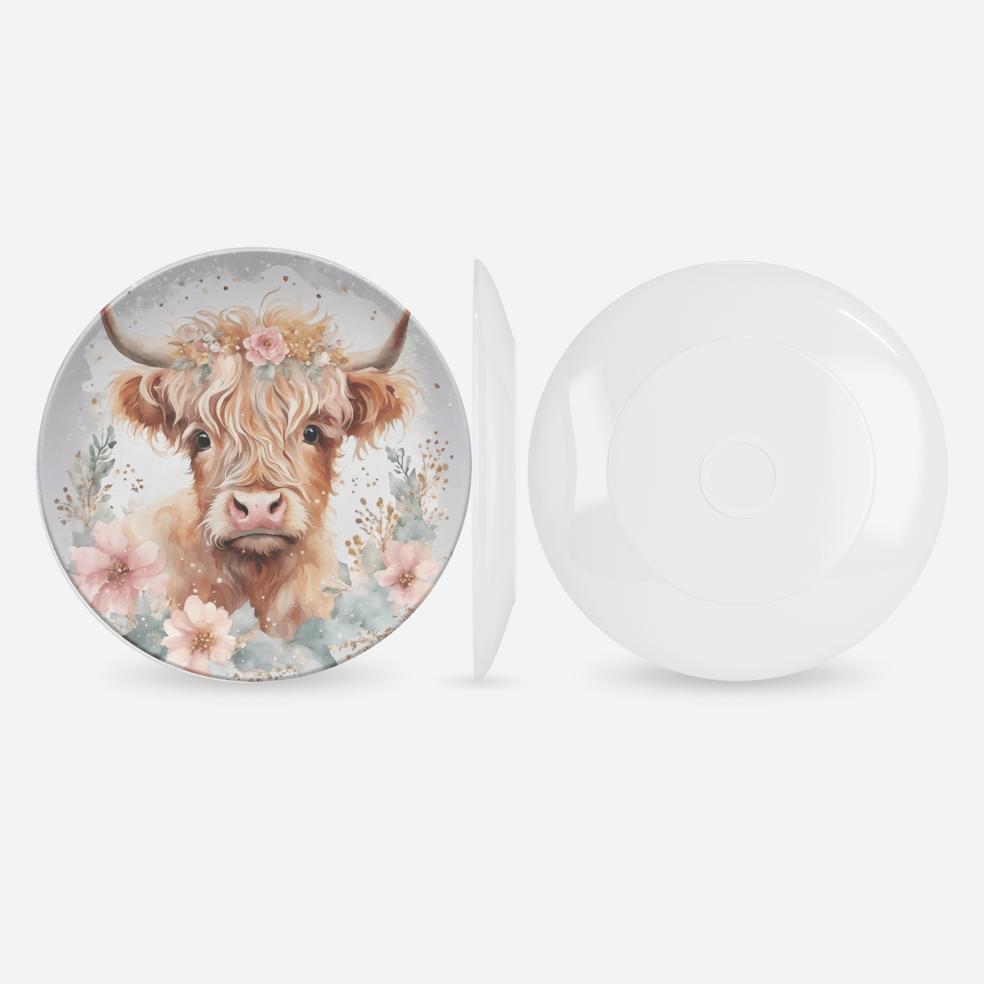 Highland Cow Plate by Lil Plate Shop