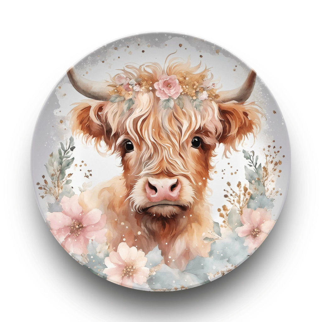 Highland Cow Plate by Lil Plate Shop