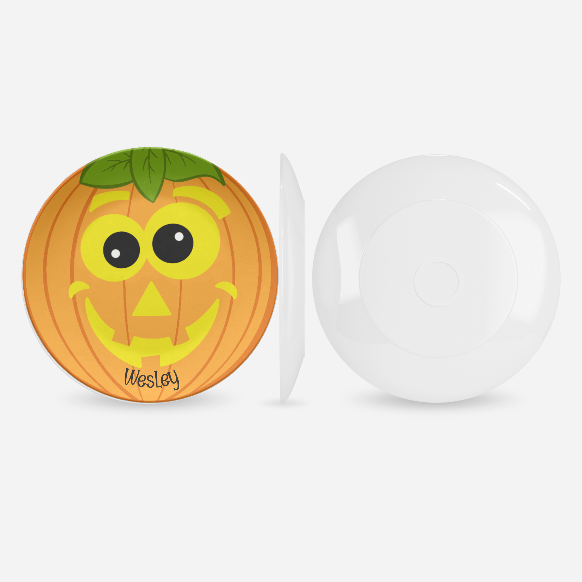 Jack-o'-Lantern Face Plate by Lil Plate Shop