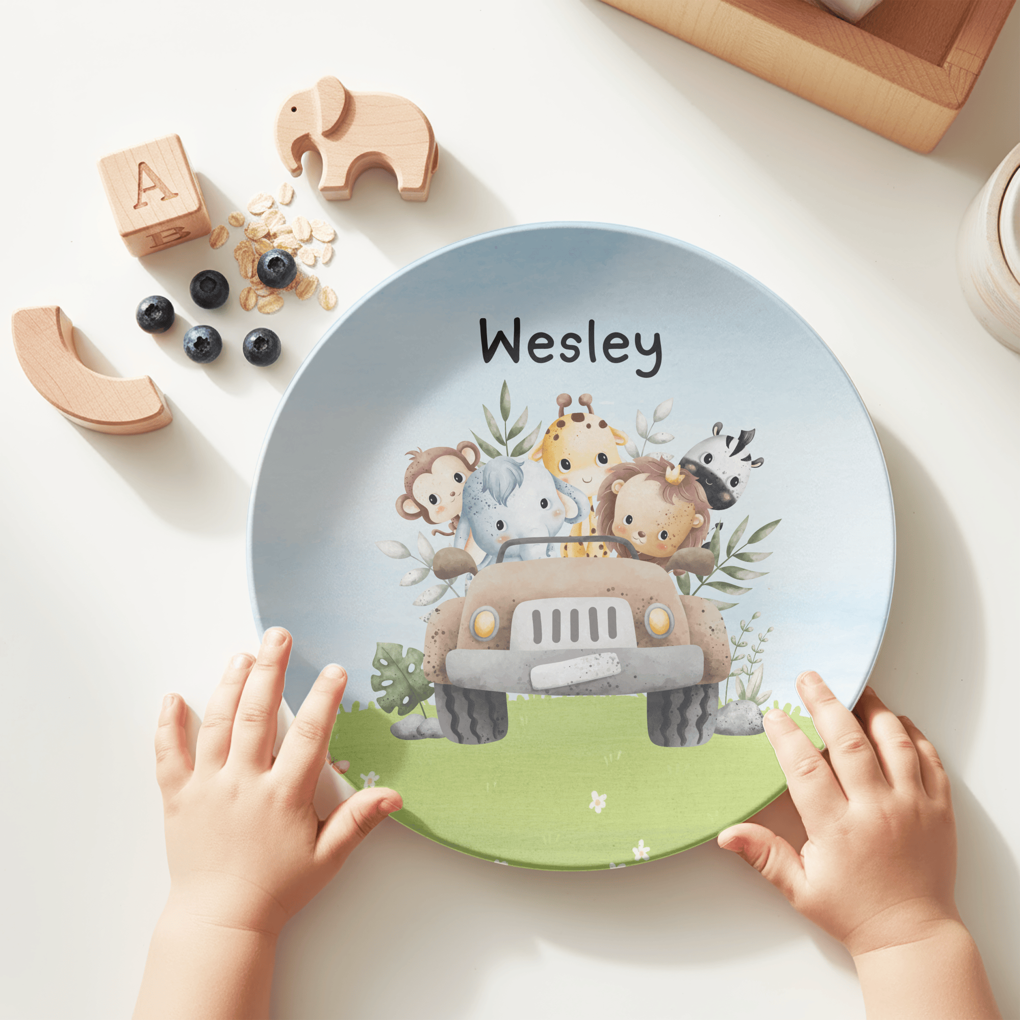 Jungle Animal Plate by Lil Plate Shop