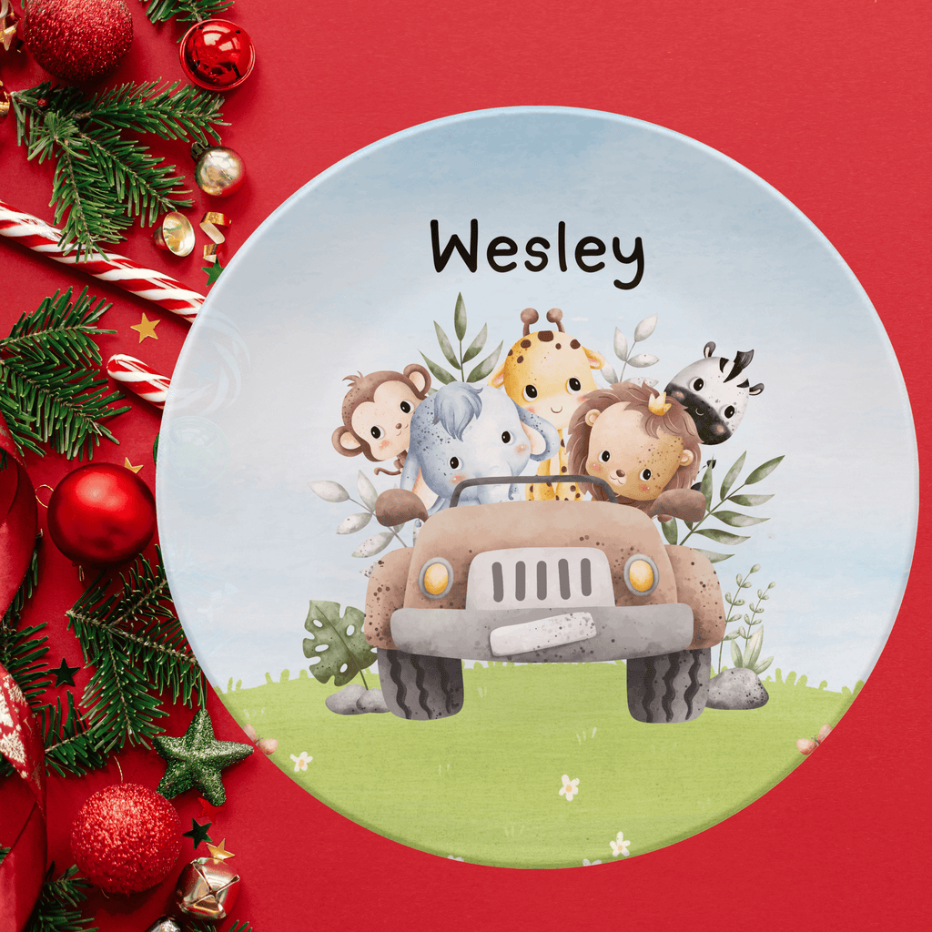 Jungle Animal Plate by Lil Plate Shop