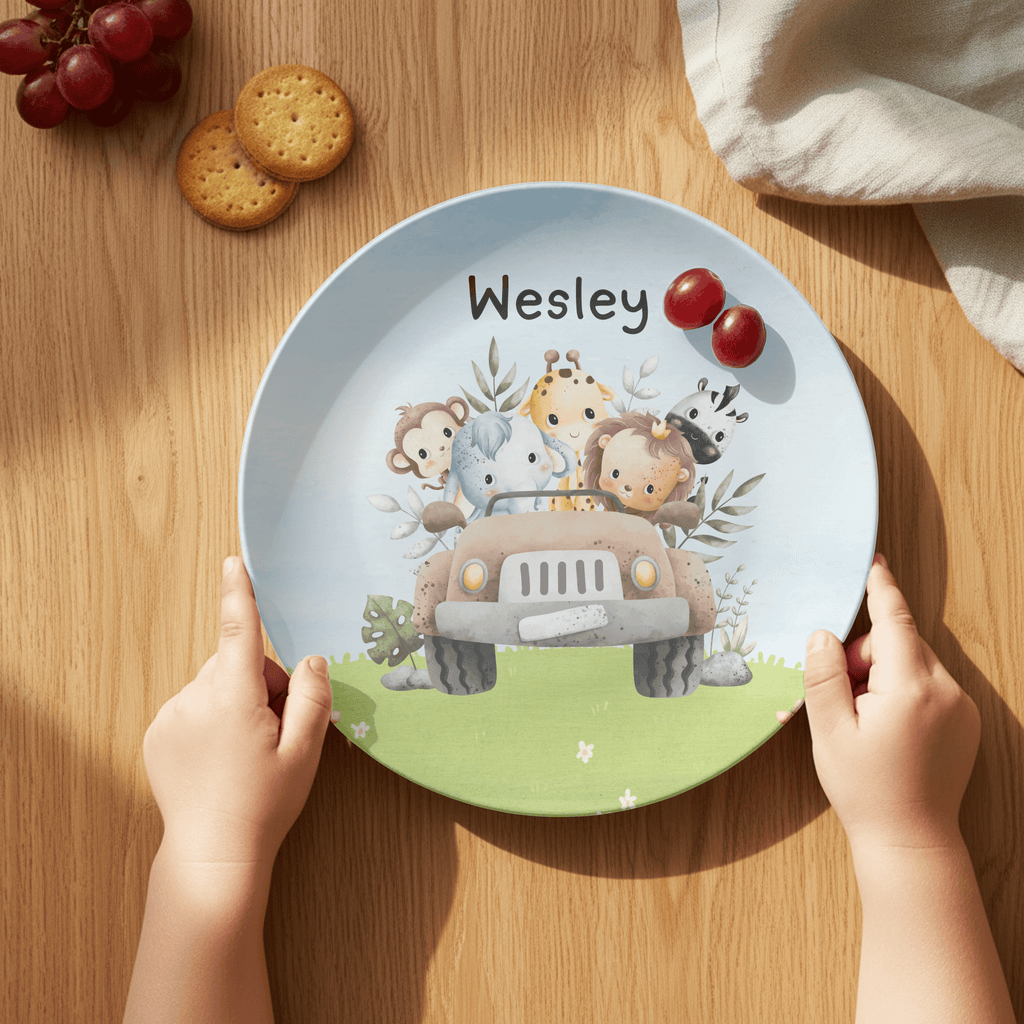 Jungle Animal Plate by Lil Plate Shop