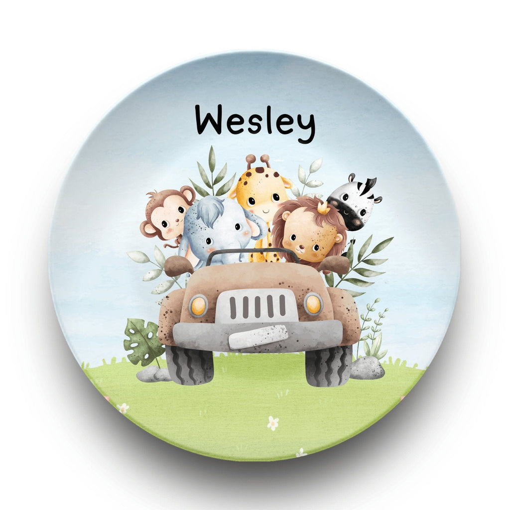 Jungle Animal Plate by Lil Plate Shop