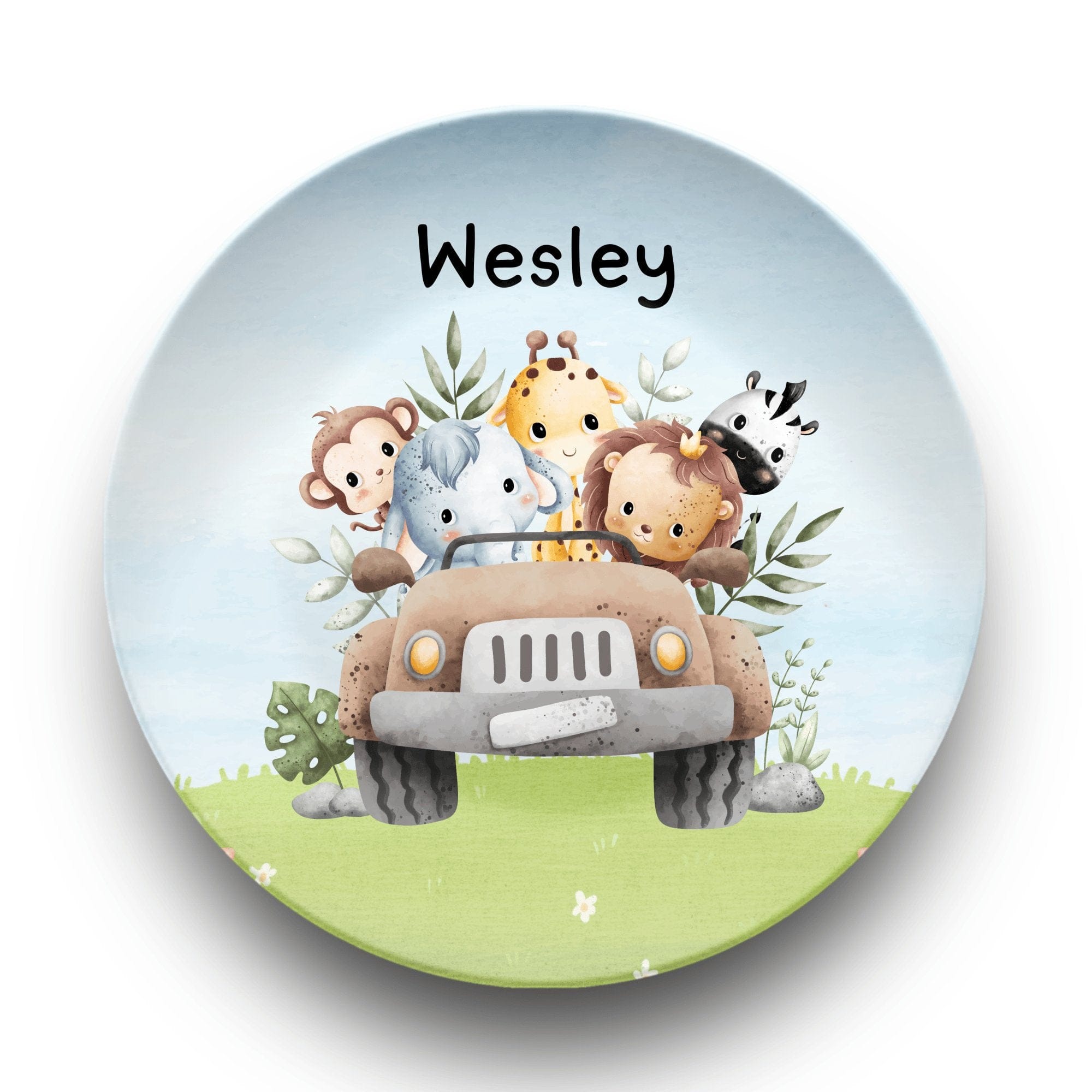 Jungle Animal Plate by Lil Plate Shop