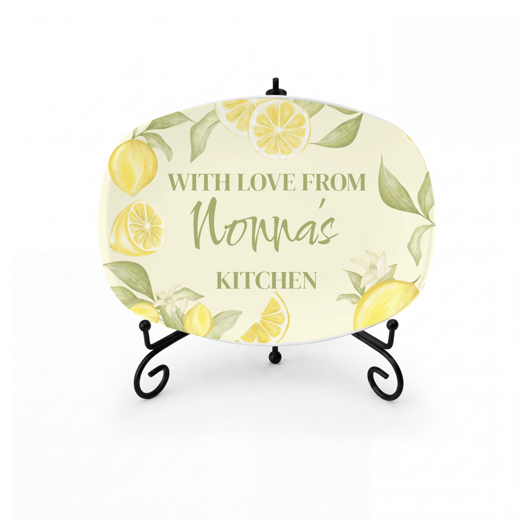 Lemon Love Nonna's Platter Platter + Stand + Gift Box by Lil Plate Shop