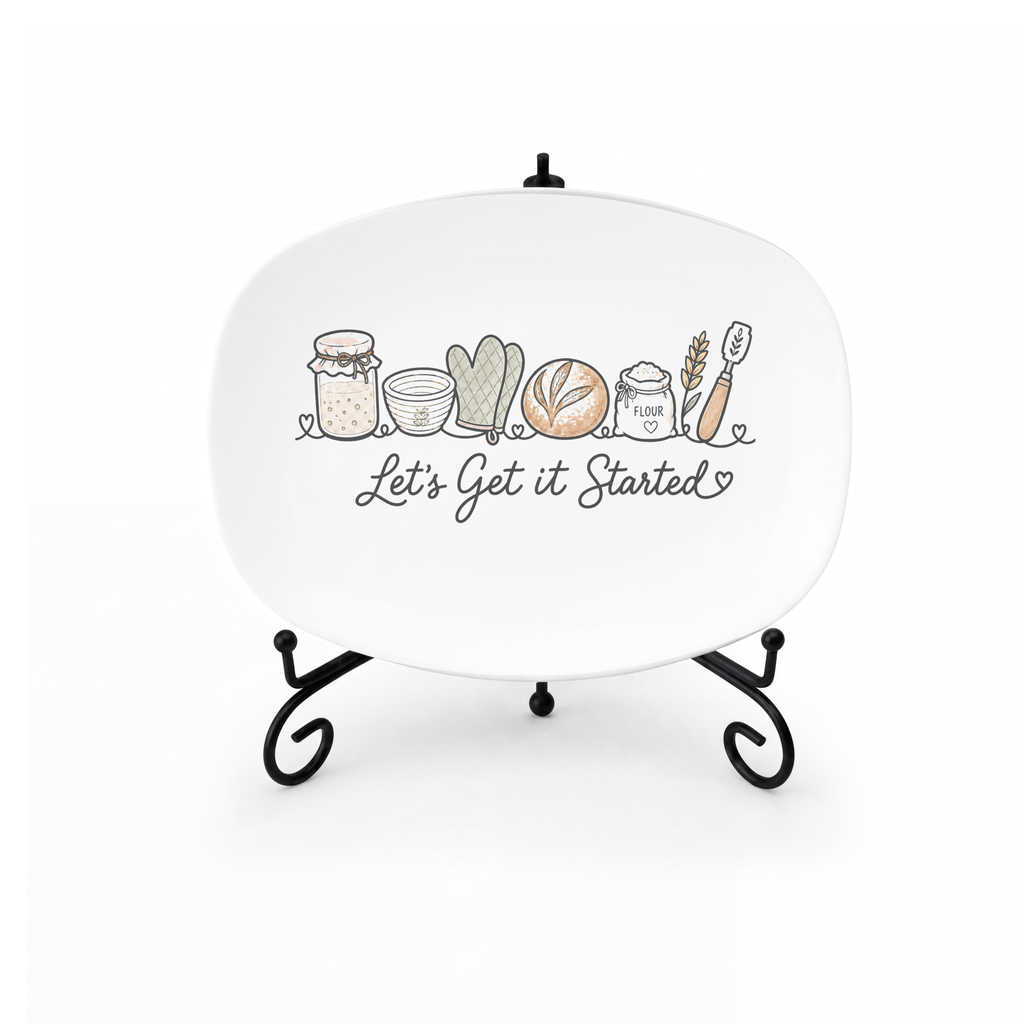 Let's Get it Started Sourdough Platter by Lil Plate Shop