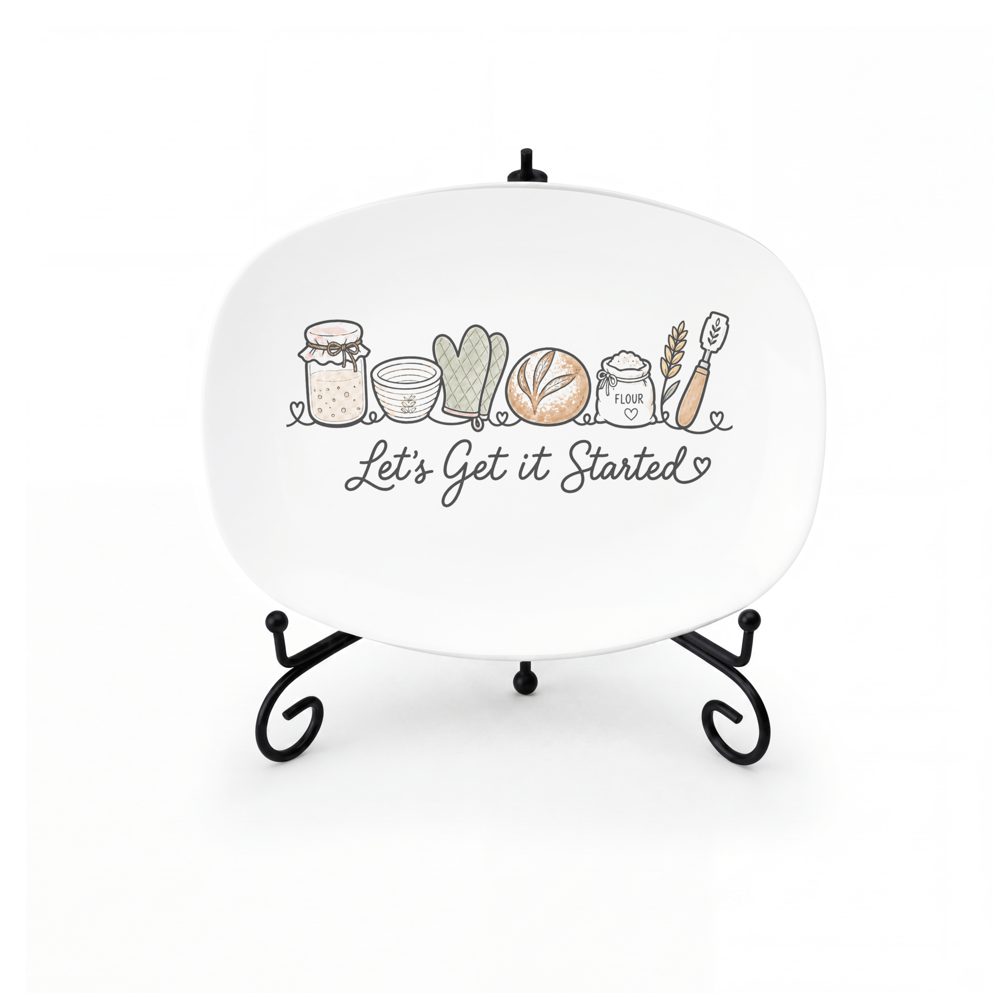 Let's Get it Started Sourdough Platter by Lil Plate Shop