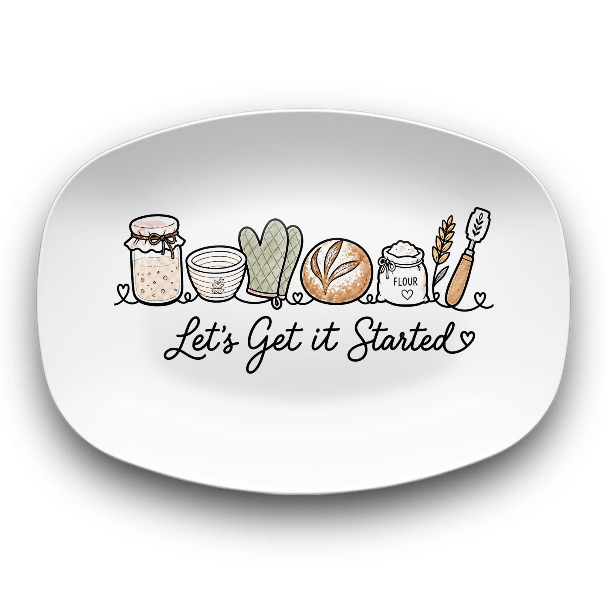 Let's Get it Started Sourdough Platter by Lil Plate Shop