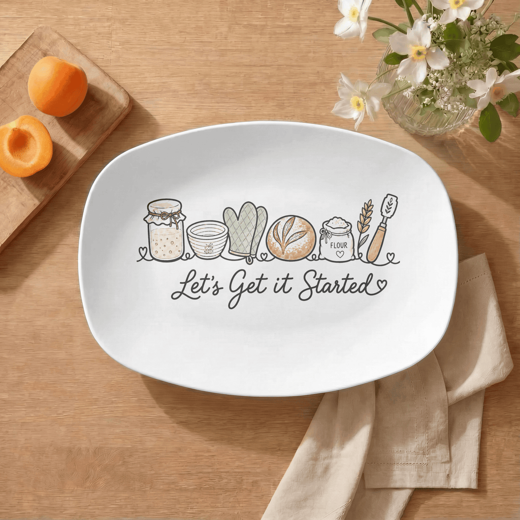 Let's Get it Started Sourdough Platter Platter by Lil Plate Shop