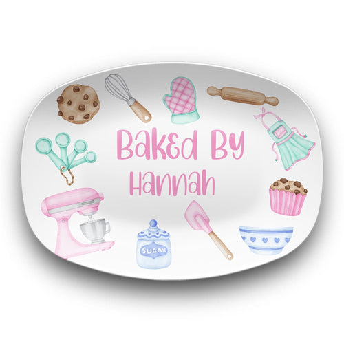 Little Girl Baking Platter by Lil Plate Shop