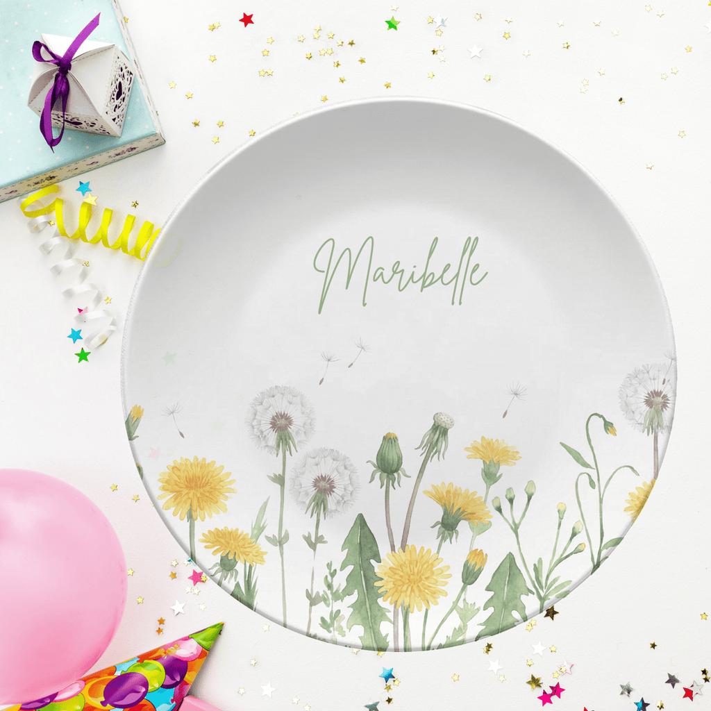 Little More Dandelion Plate by Lil Plate Shop
