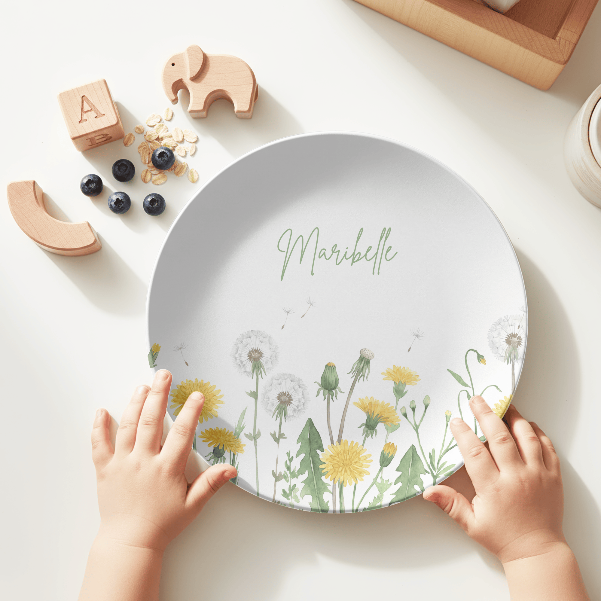 Little More Dandelion Plate by Lil Plate Shop