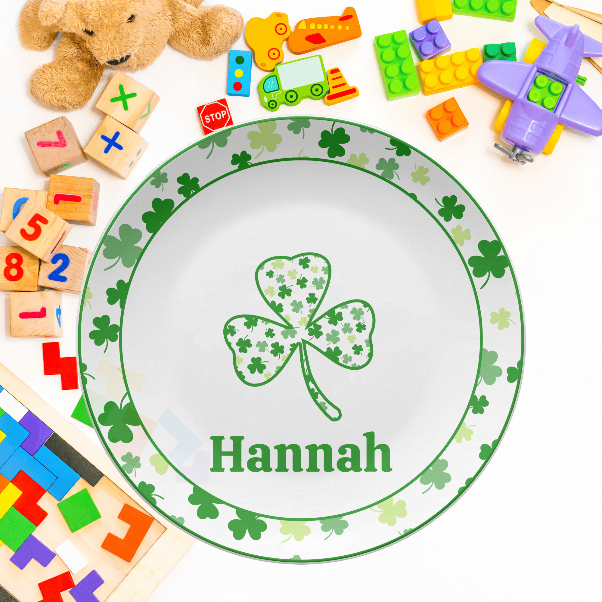 Lucky Clover Plate by Lil Plate Shop