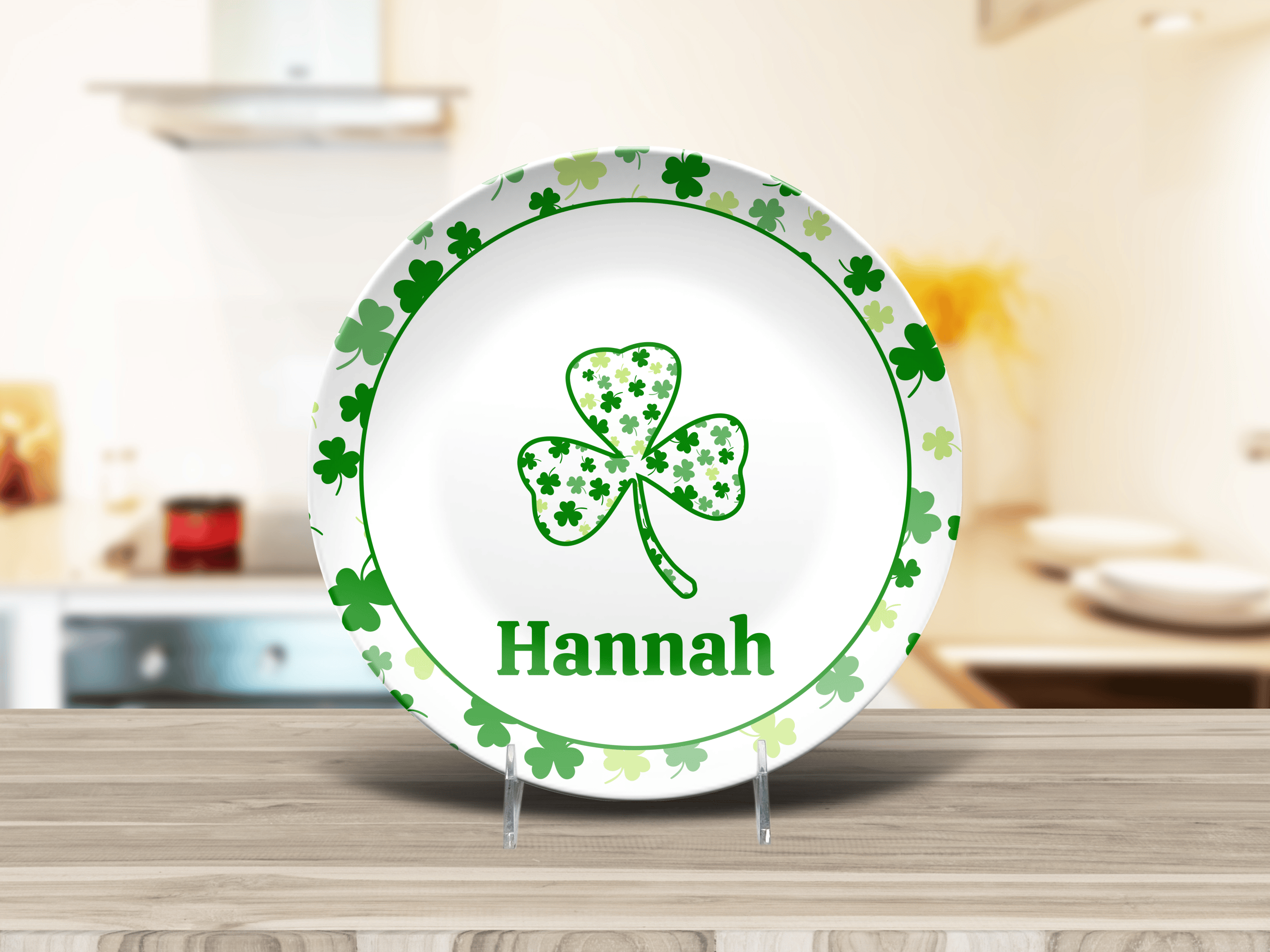 Lucky Clover Plate by Lil Plate Shop