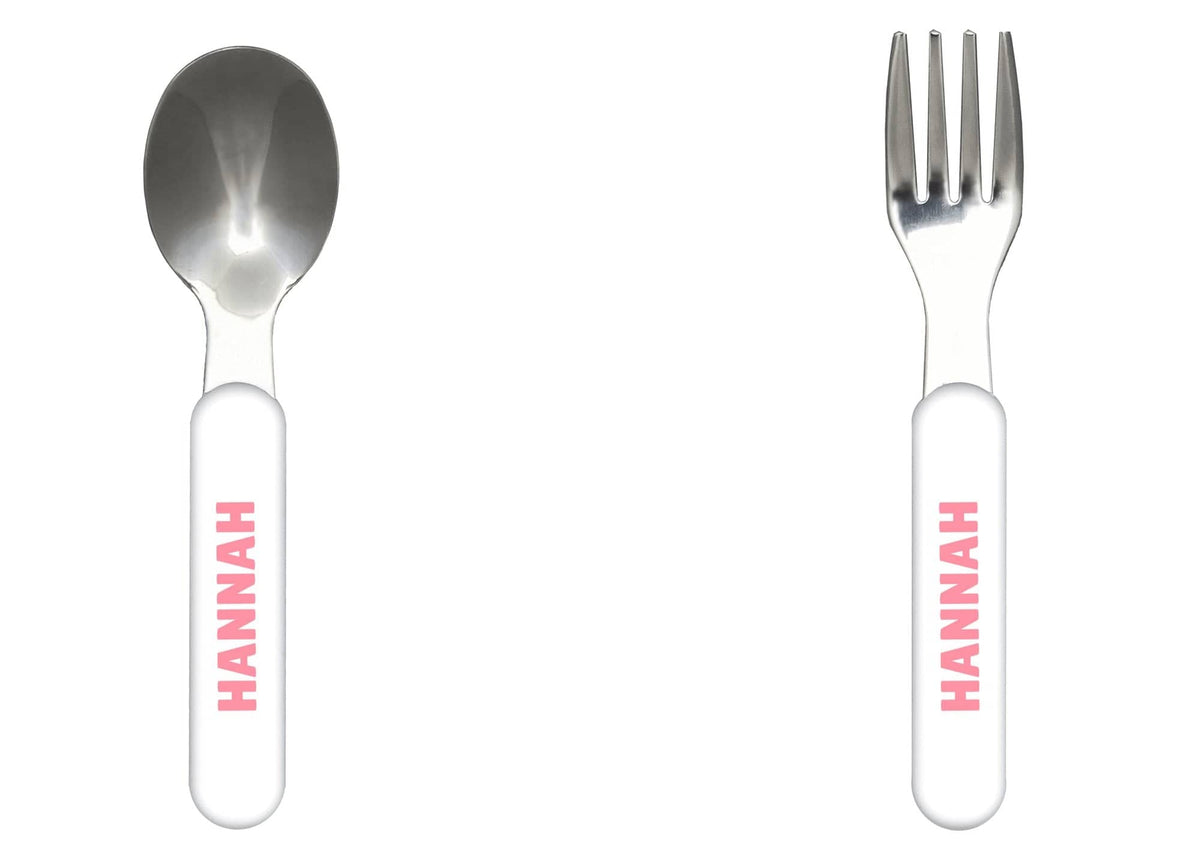 Matching Rainbow Alphabet Silverware by Lil Plate Shop