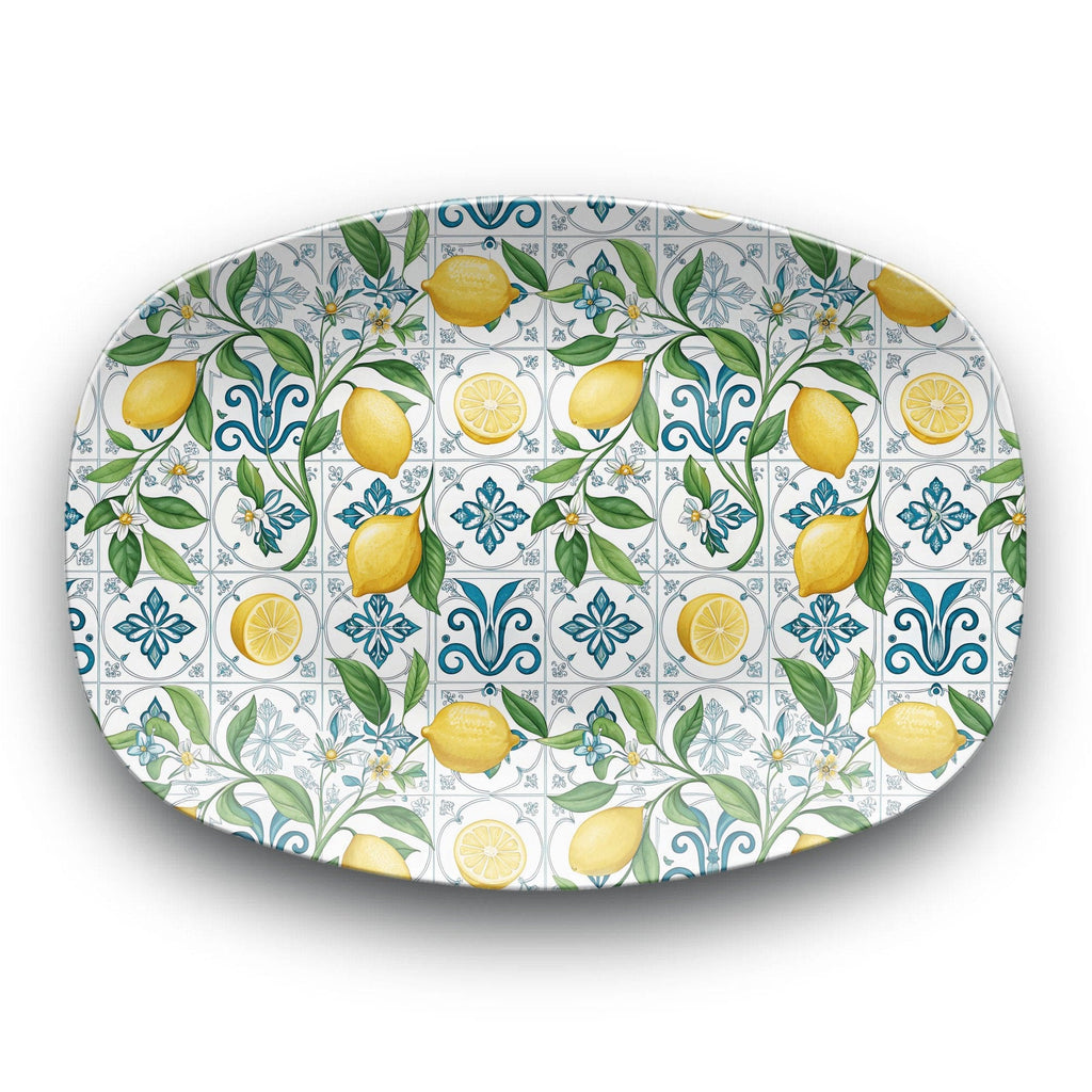 Mediterranean Lemon Serving Platter by Lil Plate Shop