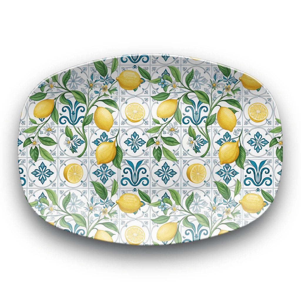 Mediterranean Lemon Serving Platter by Lil Plate Shop