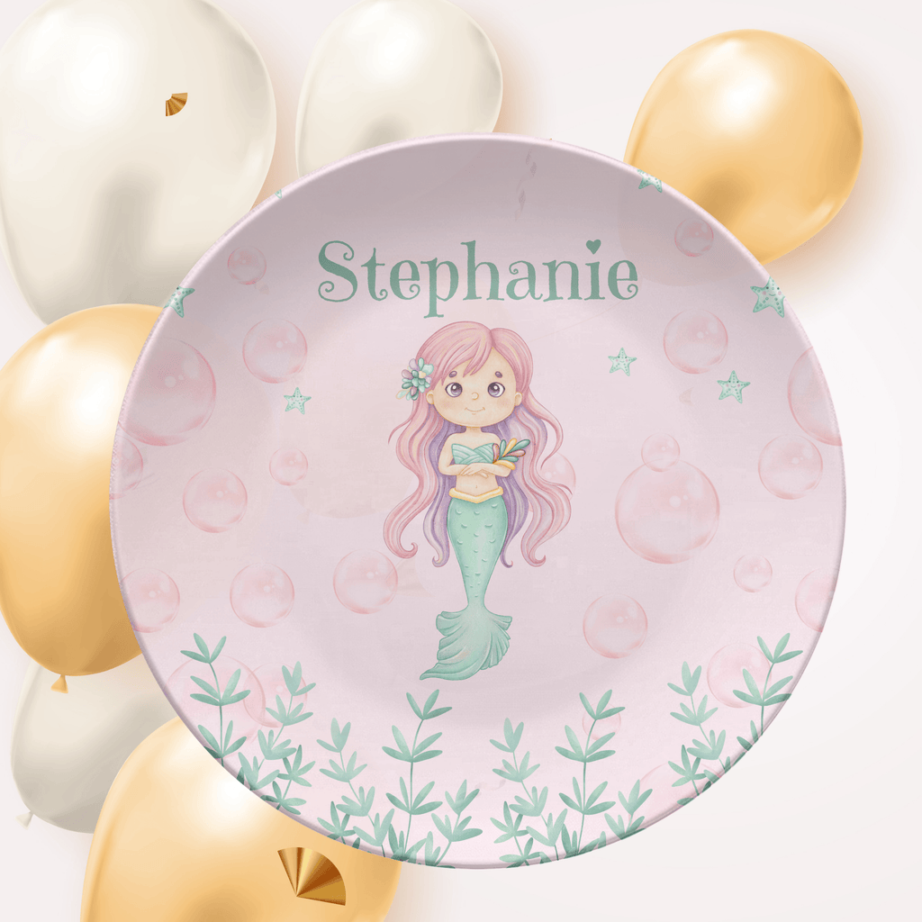 Mermaid Bubble Plate by Lil Plate Shop