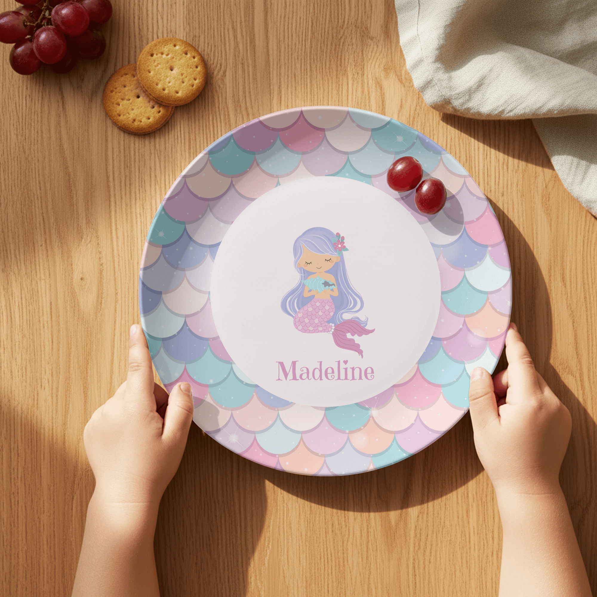 Mermaid Name Center Plate by Lil Plate Shop