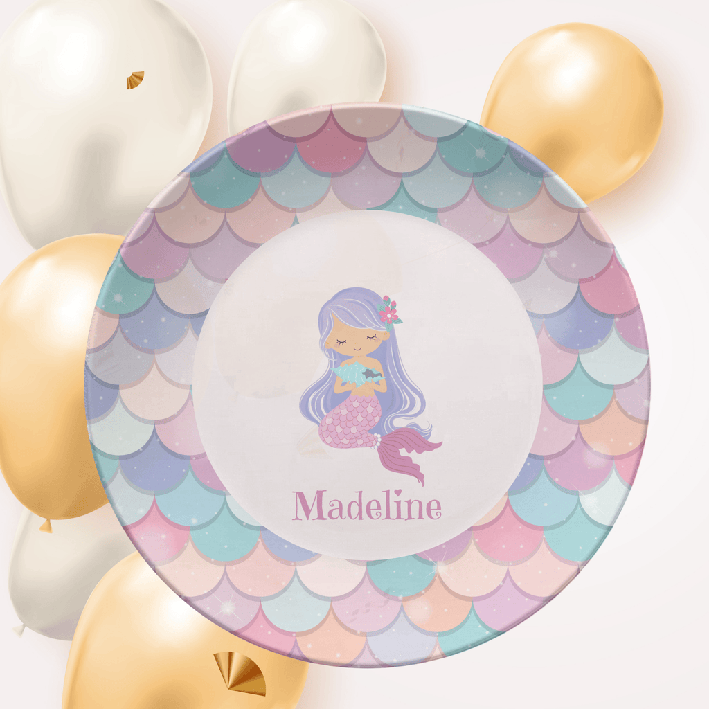 Mermaid Name Center Plate by Lil Plate Shop
