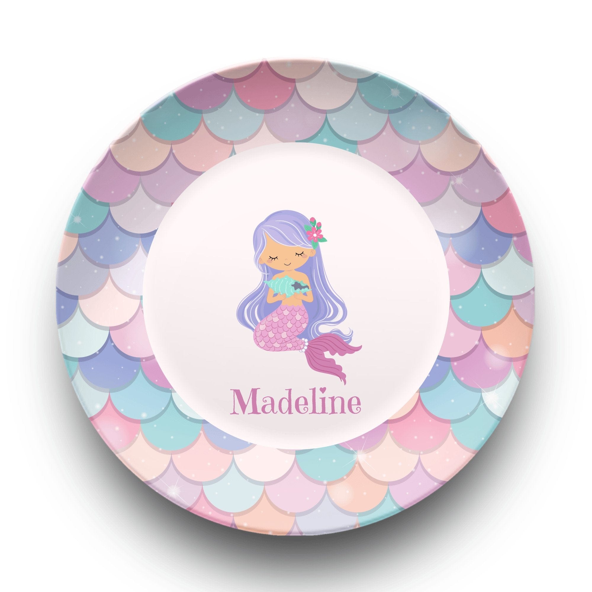 Mermaid Name Center Plate by Lil Plate Shop