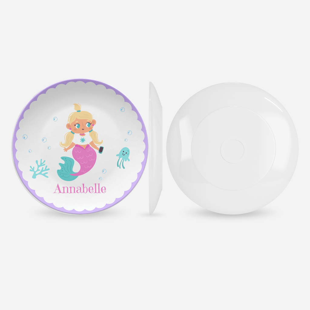 Mermaid Name Plate by Lil Plate Shop