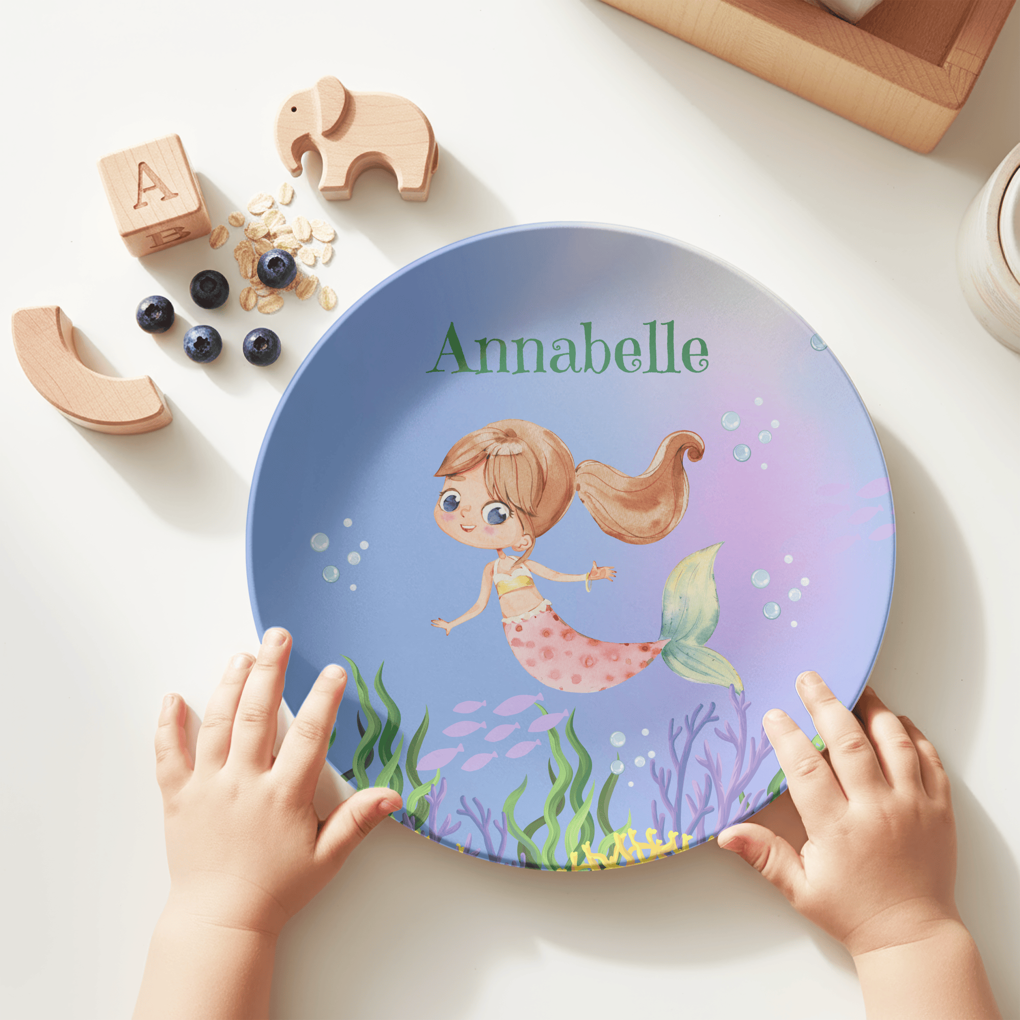 Mermaid Ocean Plate by Lil Plate Shop