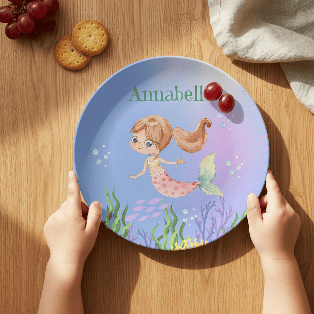 Mermaid Ocean Plate by Lil Plate Shop