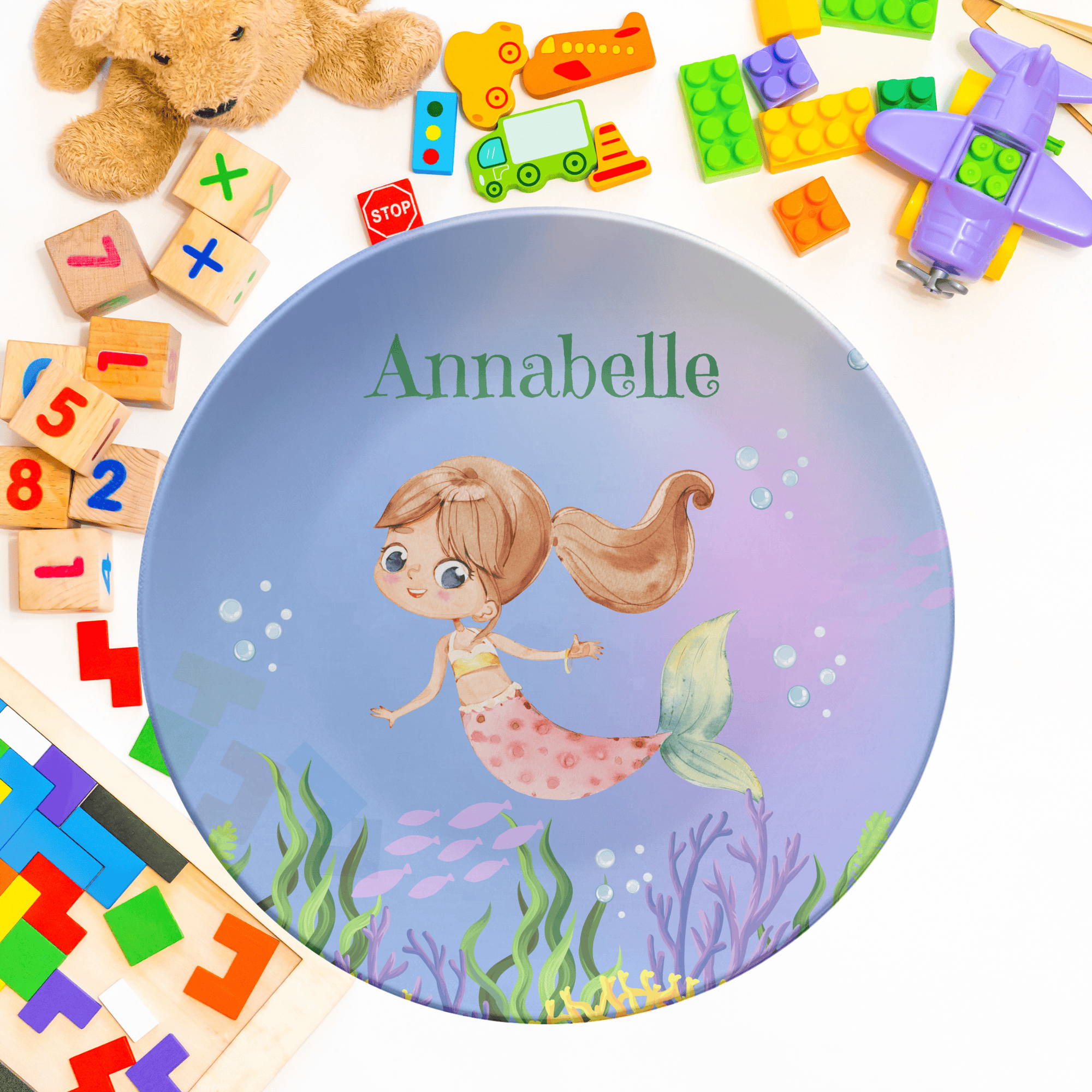 Mermaid Ocean Plate by Lil Plate Shop
