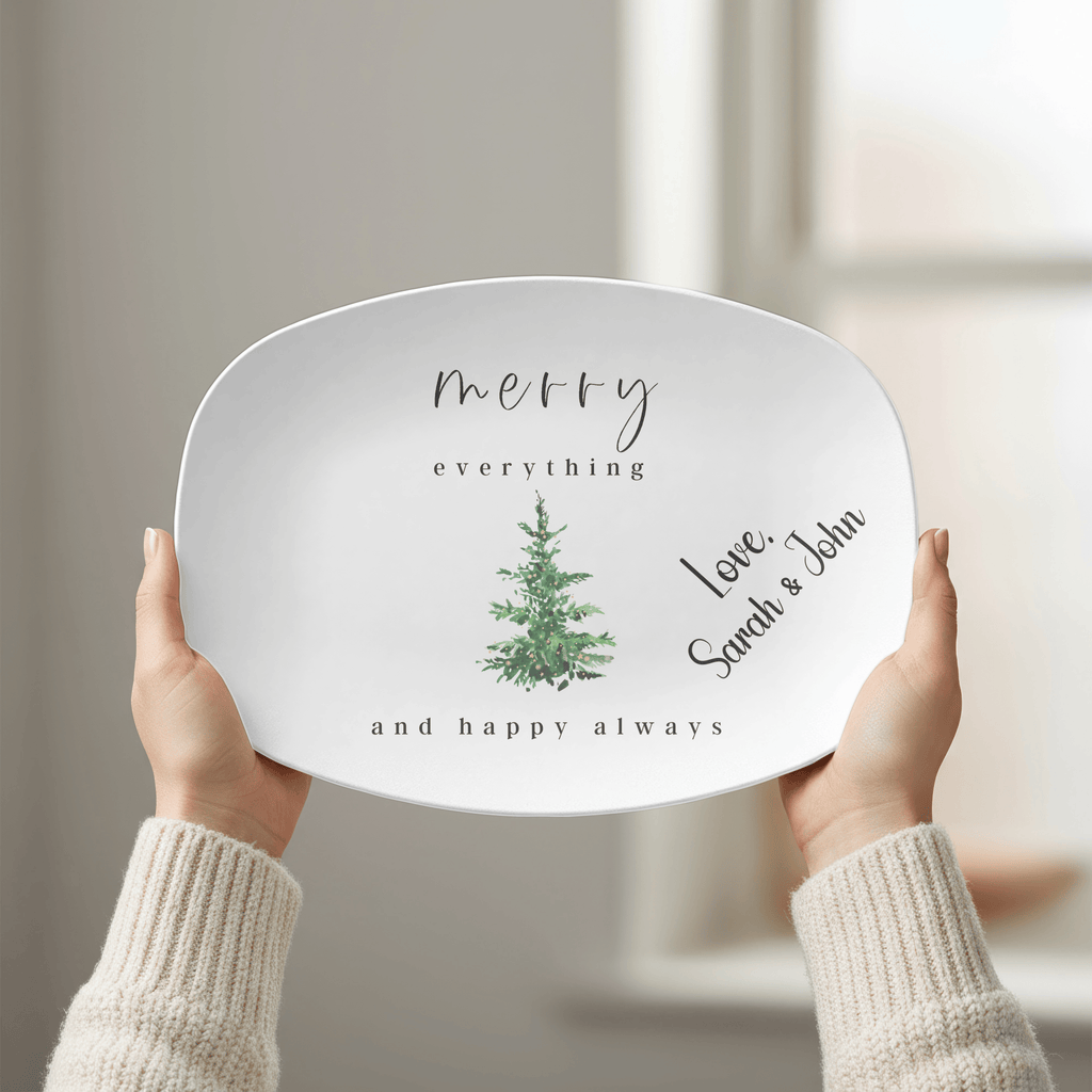 Merry Everything Holiday Platter by Lil Plate Shop