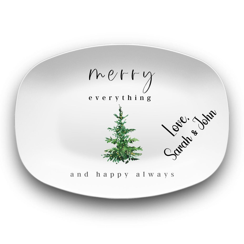 Merry Everything Holiday Platter by Lil Plate Shop