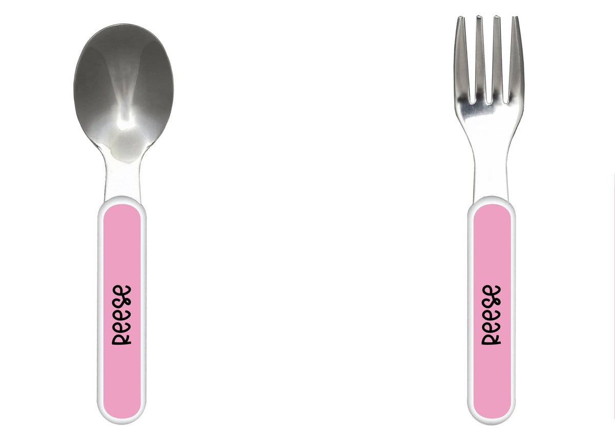 Multi Color Birthday Plate Matching Silverware by Lil Plate Shop