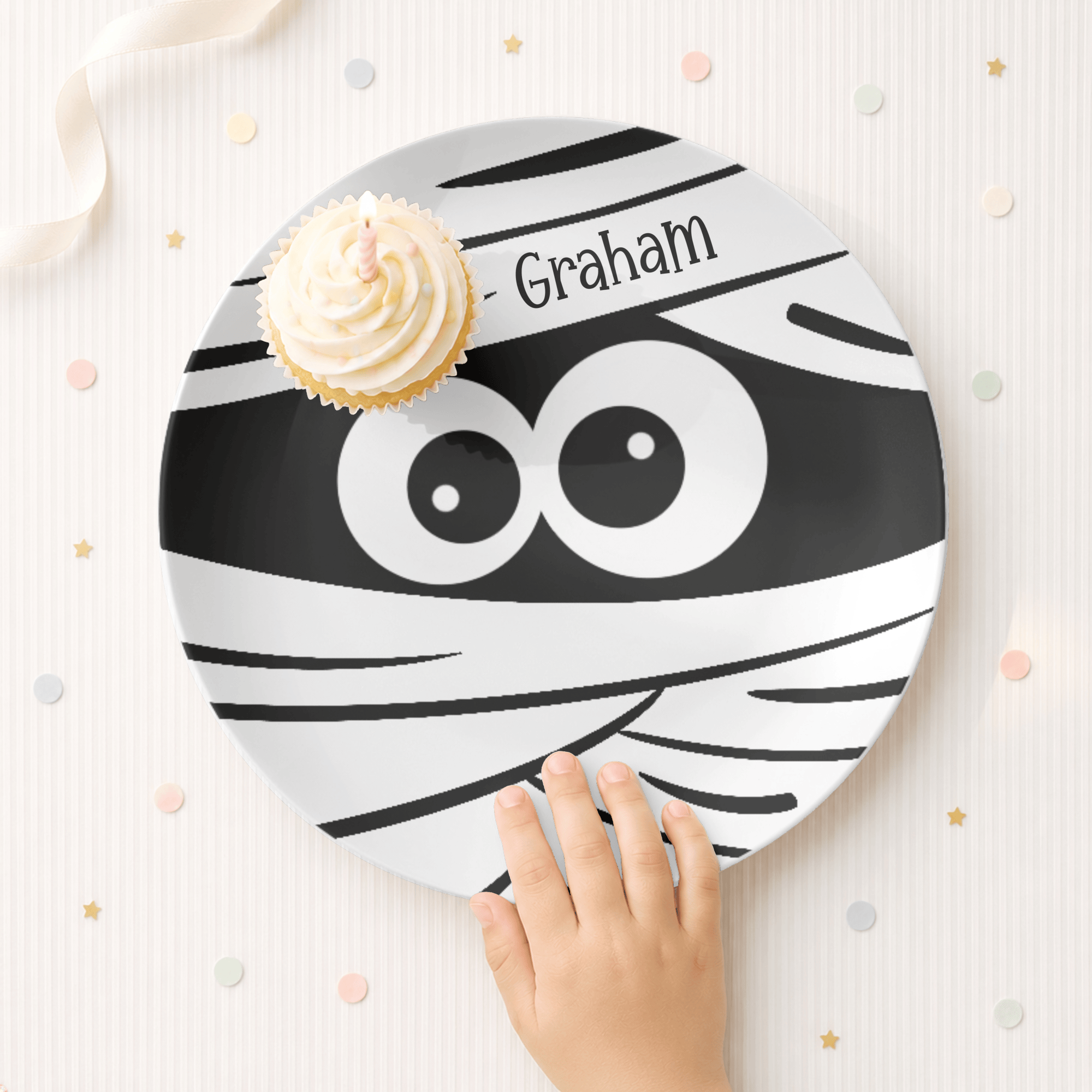 Mummy Face Plate by Lil Plate Shop