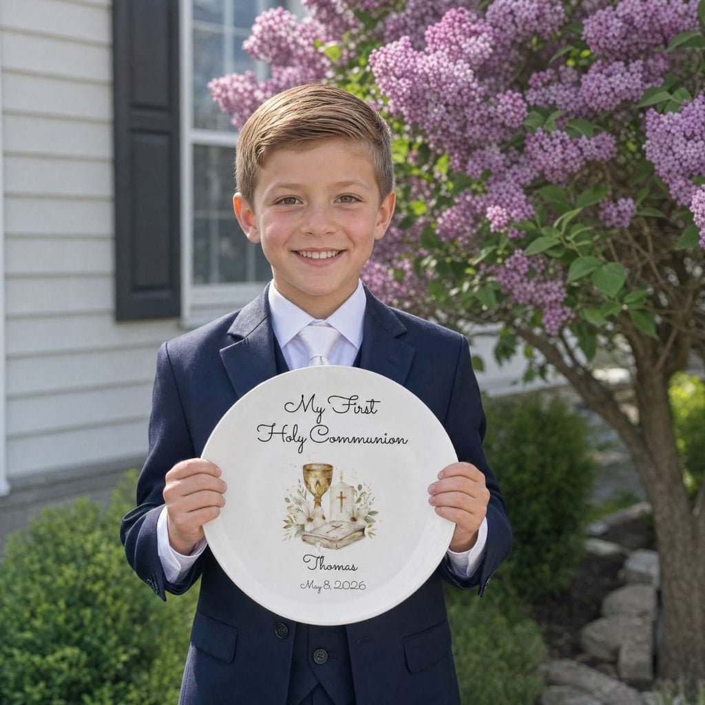 My First Holy Communion Plate by Lil Plate Shop