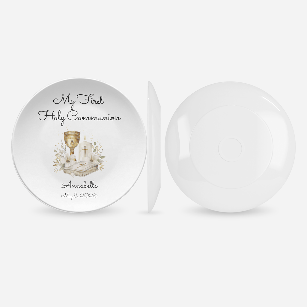 My First Holy Communion Plate by Lil Plate Shop