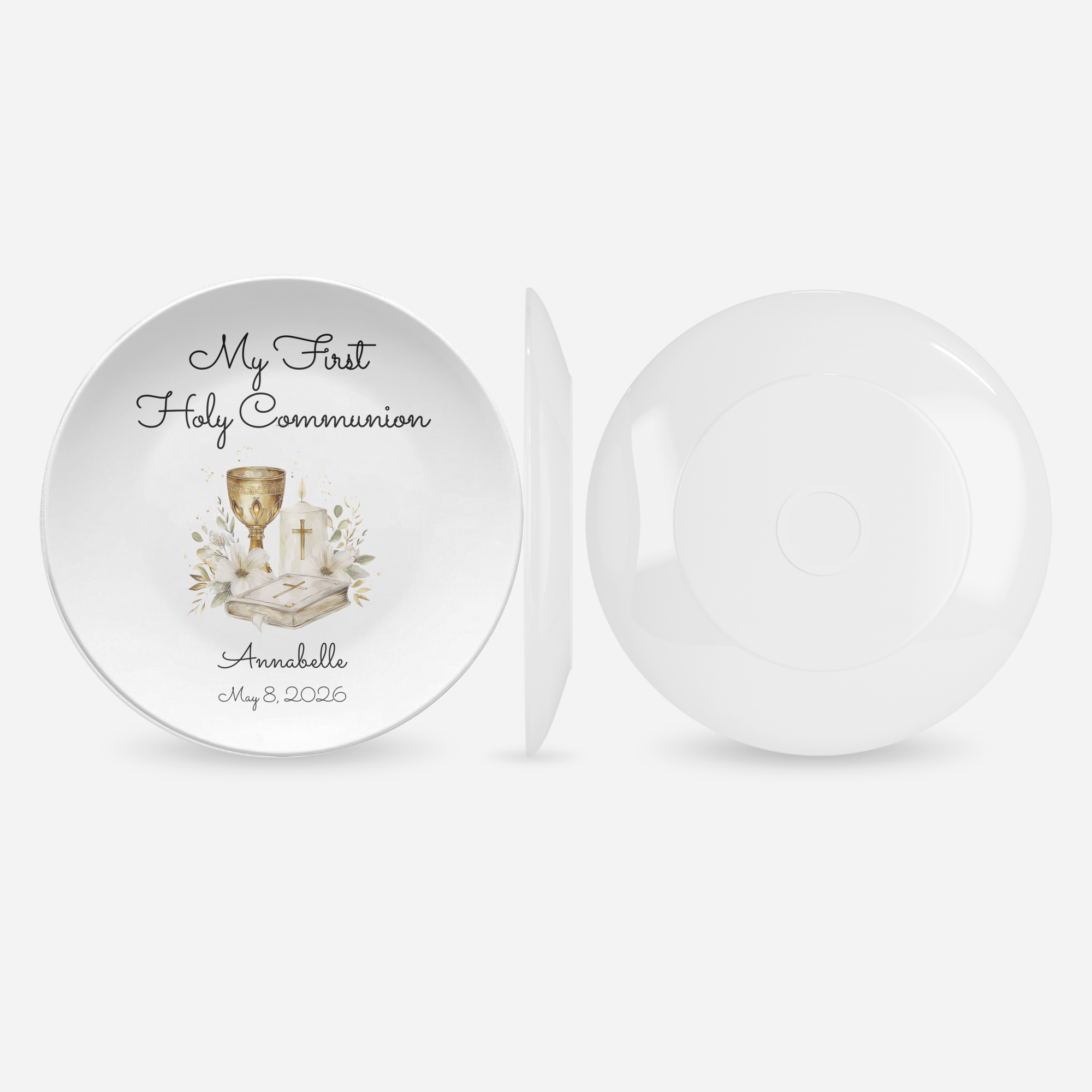 My First Holy Communion Plate by Lil Plate Shop