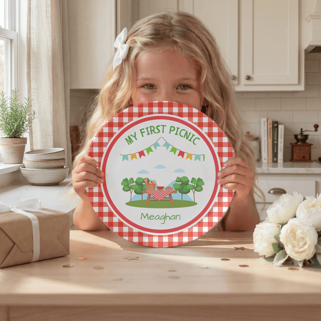 My First Picnic Plate Plate by Lil Plate Shop