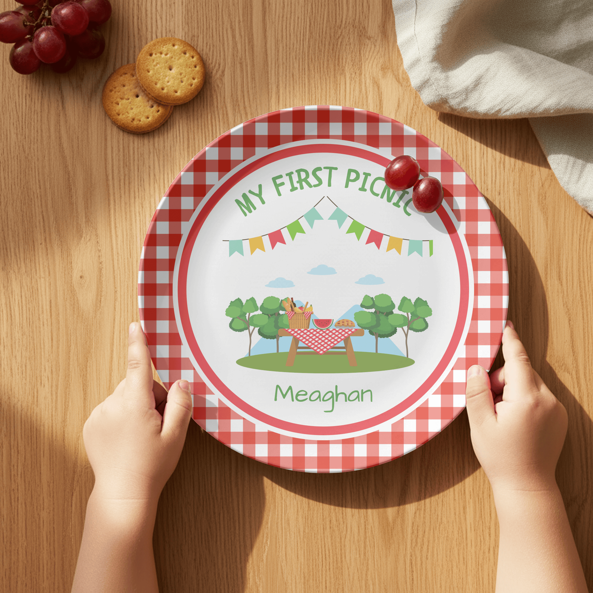 My First Picnic Plate Plate by Lil Plate Shop