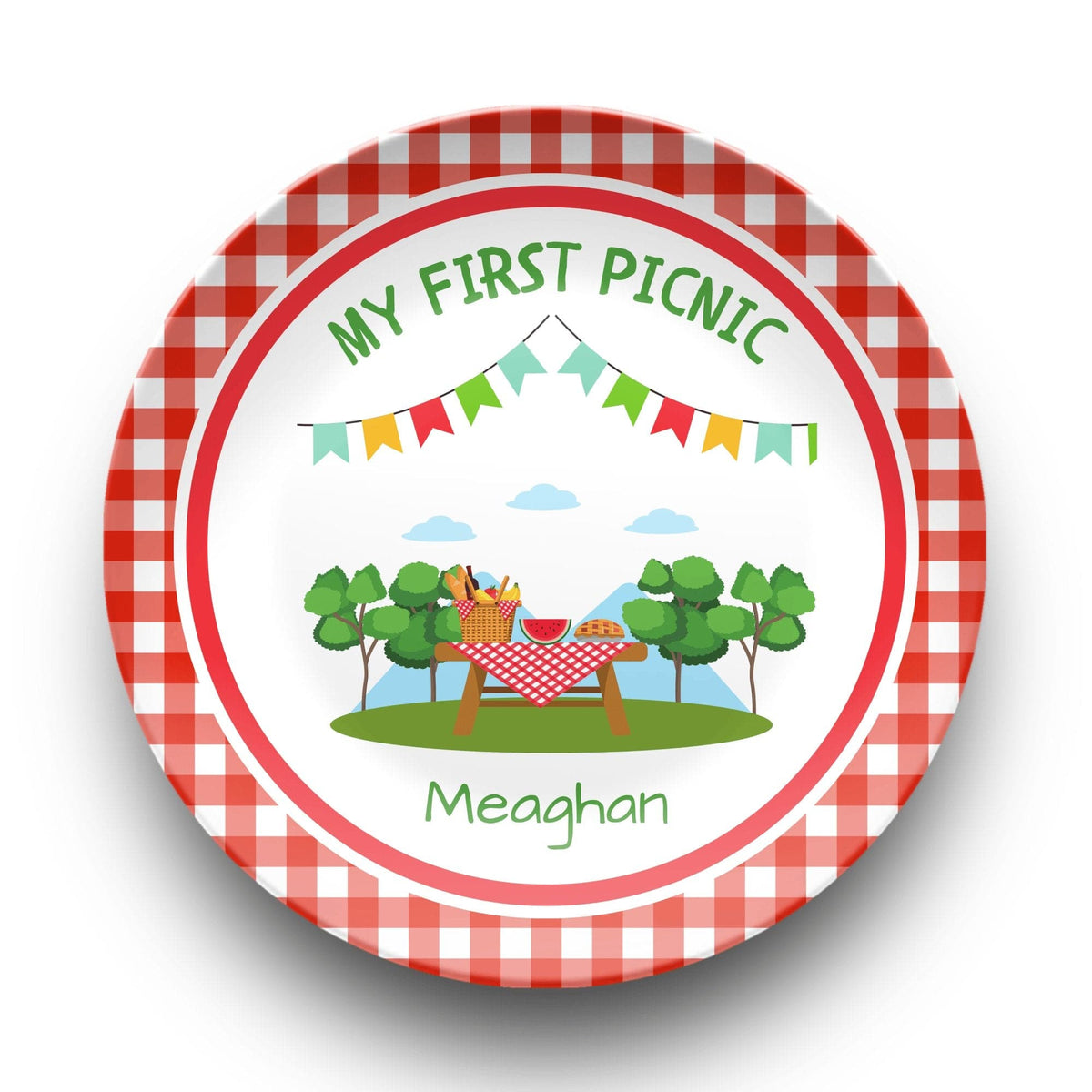 My First Picnic Plate Plate by Lil Plate Shop