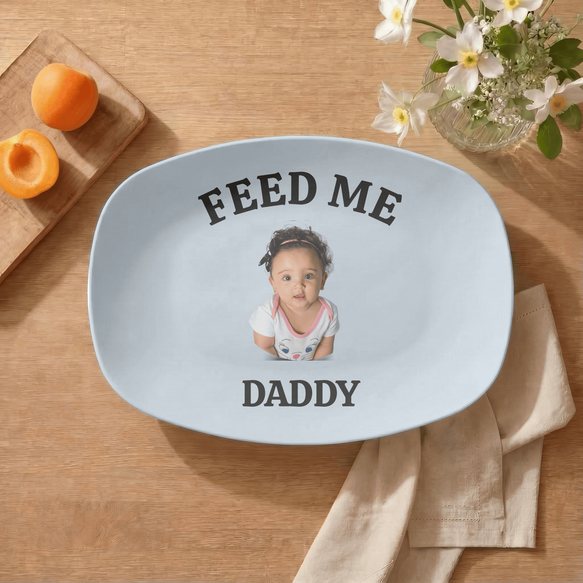 Personalized Baby Photo Platter by Lil Plate Shop