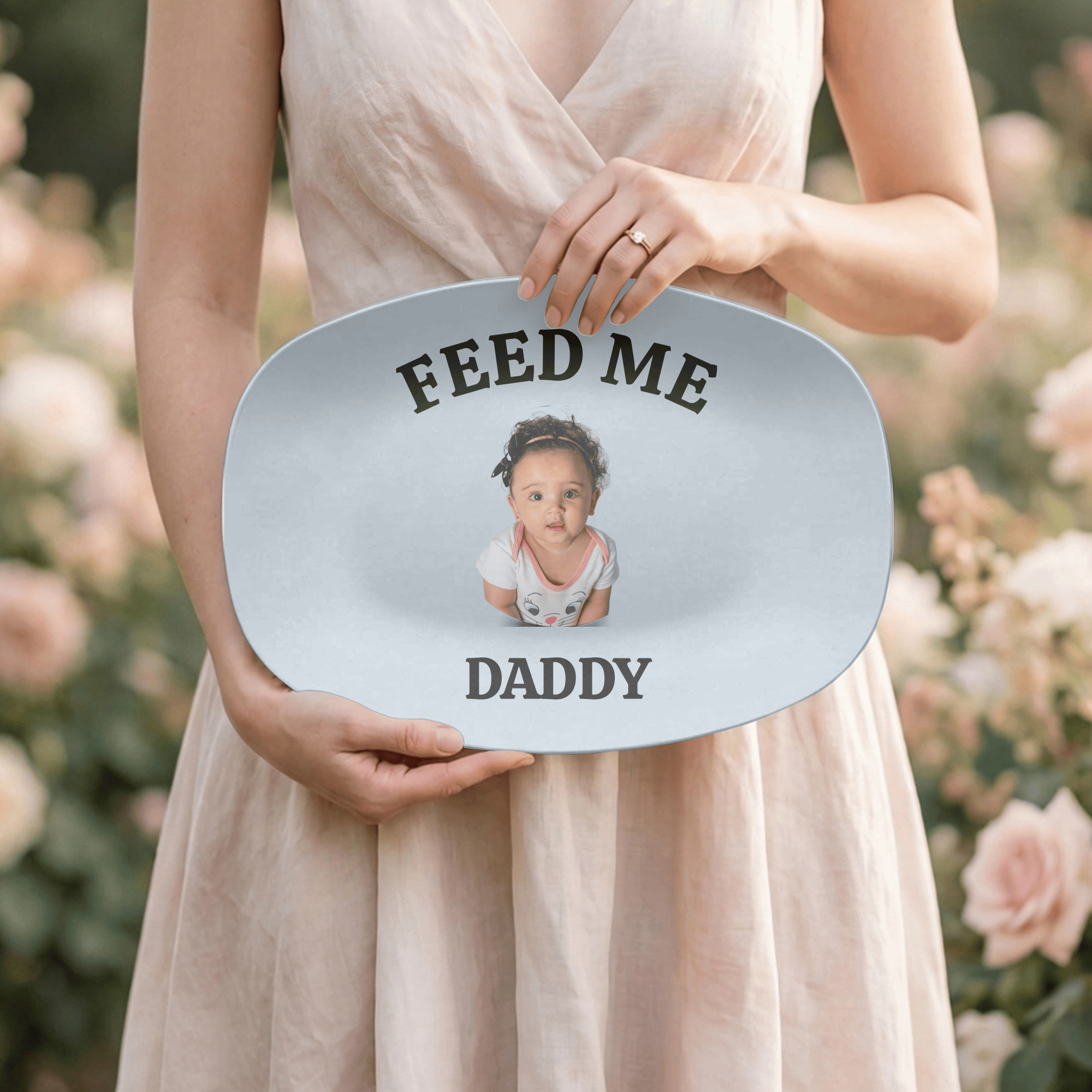 Personalized Baby Photo Platter by Lil Plate Shop